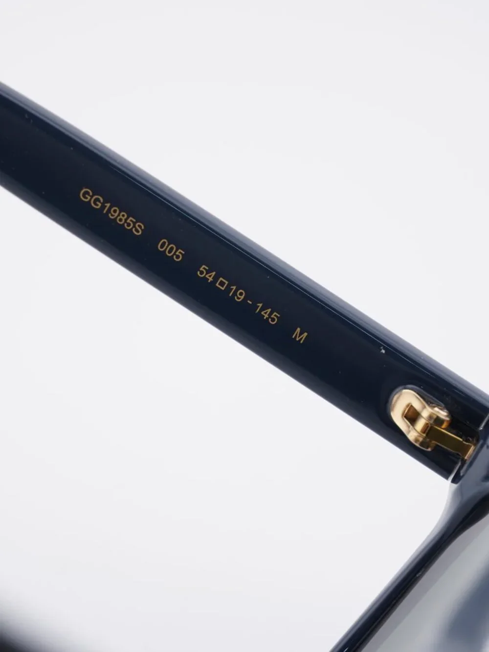 Gucci GG1985S 005 Sunglasses Blue Square Frame, Grey Lenses